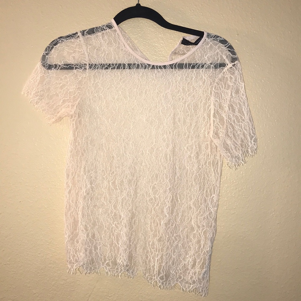 Size M mesh knitted shirt from Zara